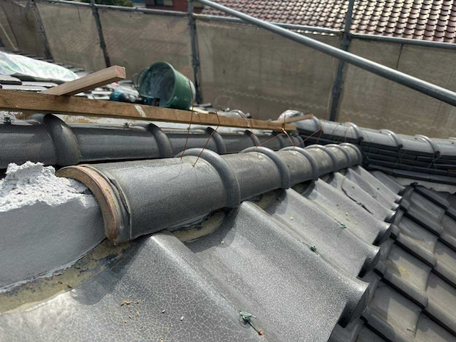 新規漆喰の上から